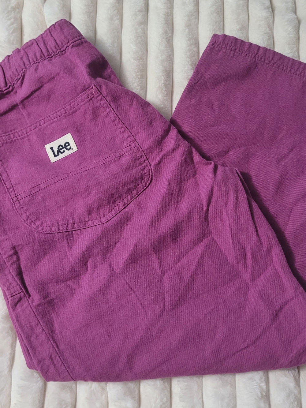 Lee Womens Purple - Elastic Waist Pants